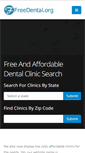 Mobile Screenshot of freedental.org